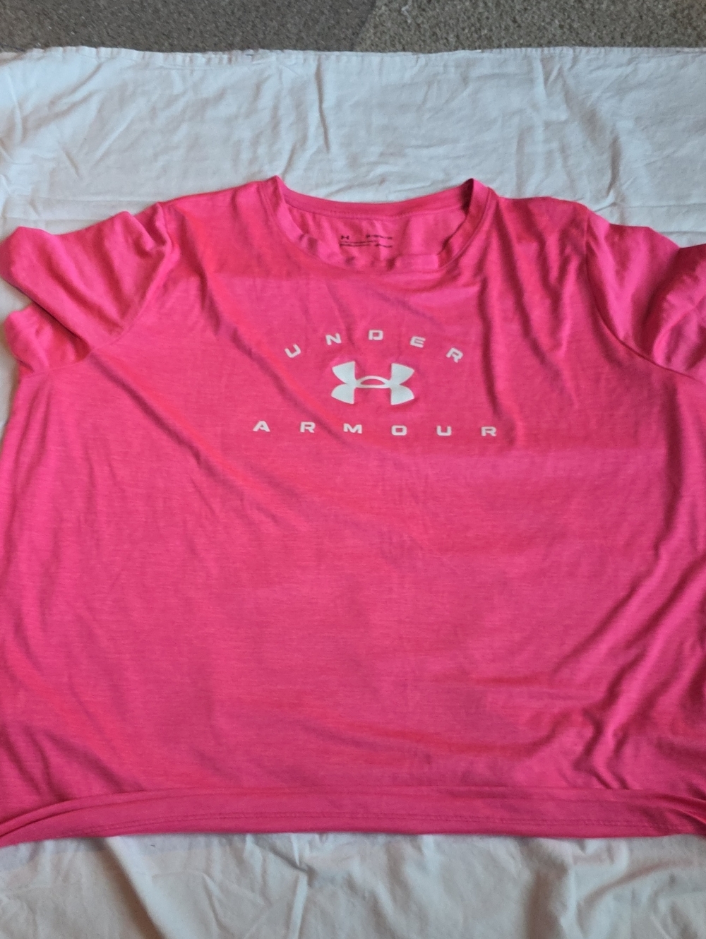 Under Armour Women's Hot Pink Short-Sleeve Logo Tee